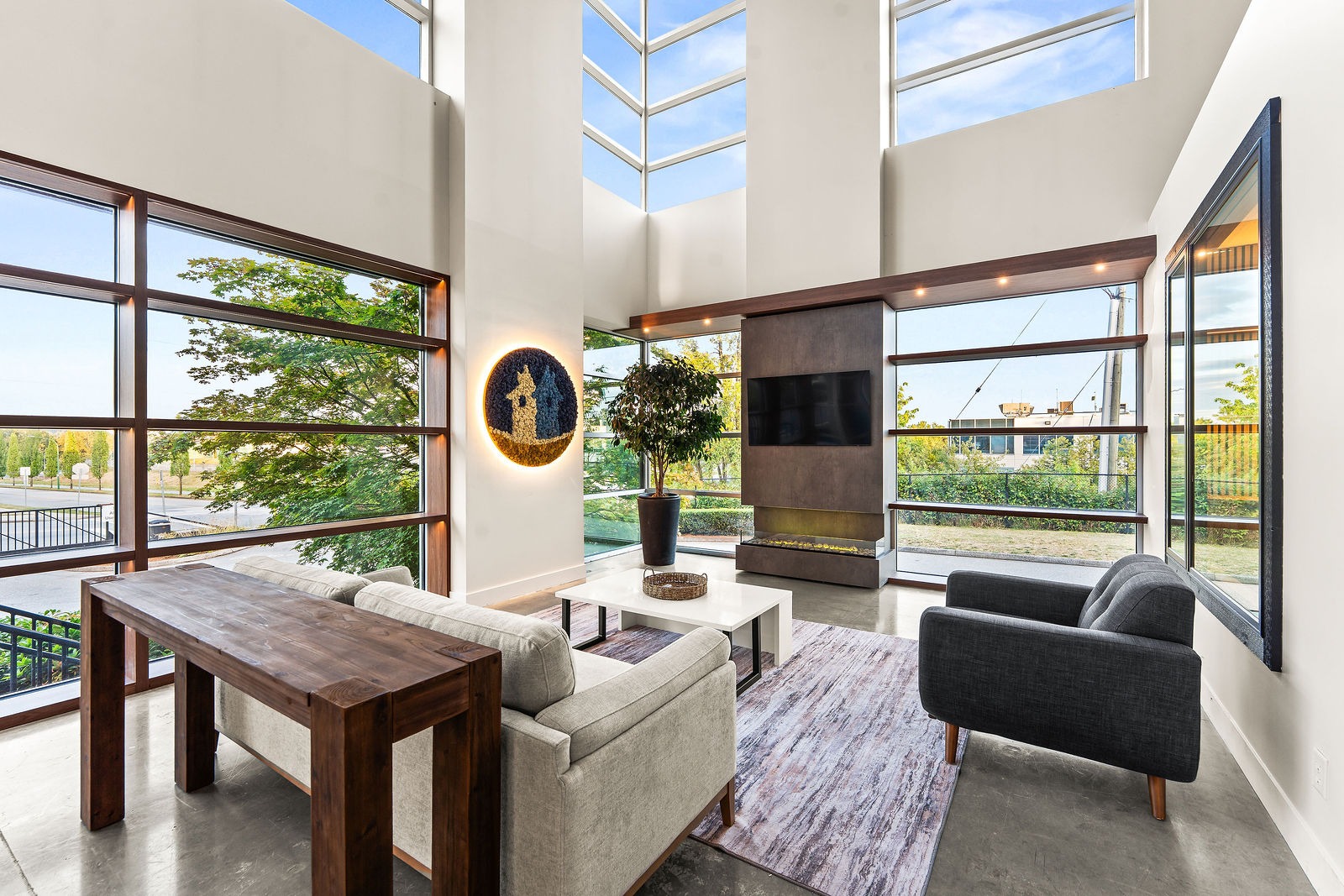 Living room designed for relaxing and entertaining